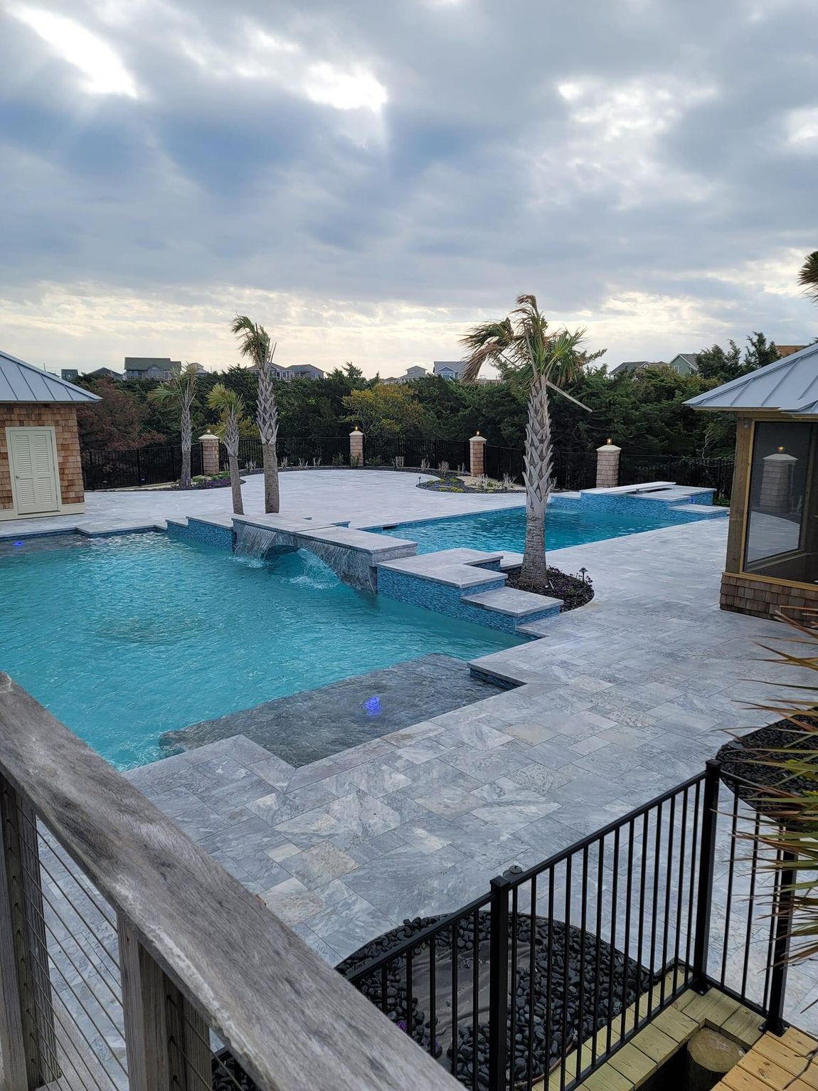 Pool and Outdoor Lighting Installation by Shoreline Electric on the Outer Banks