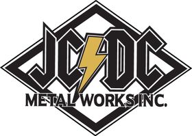 A logo for jc dc metal works inc.