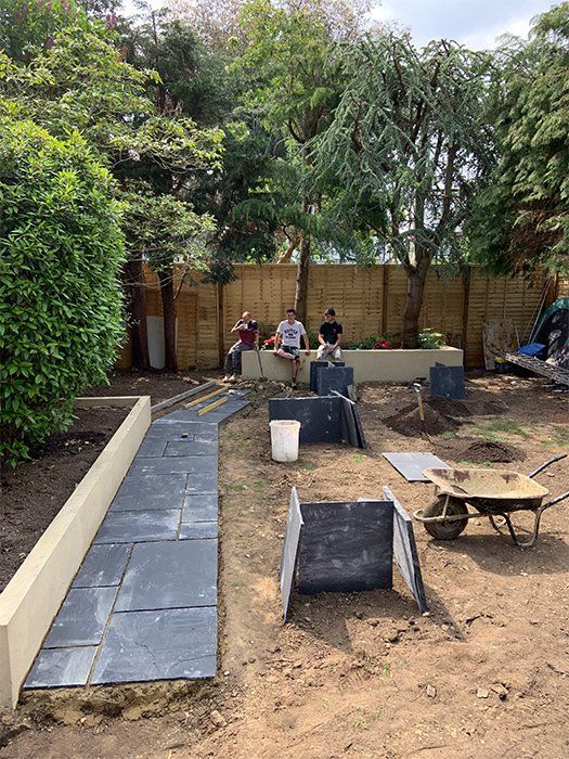 backyard renovation