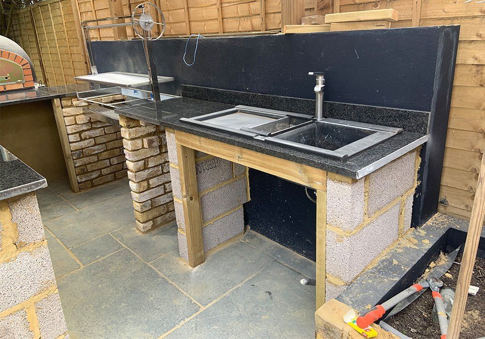 barbecue garden corner construction