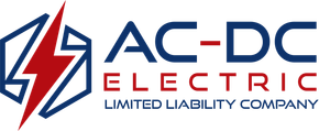 The logo for ac-dc electric edmonton glasgow columbia
