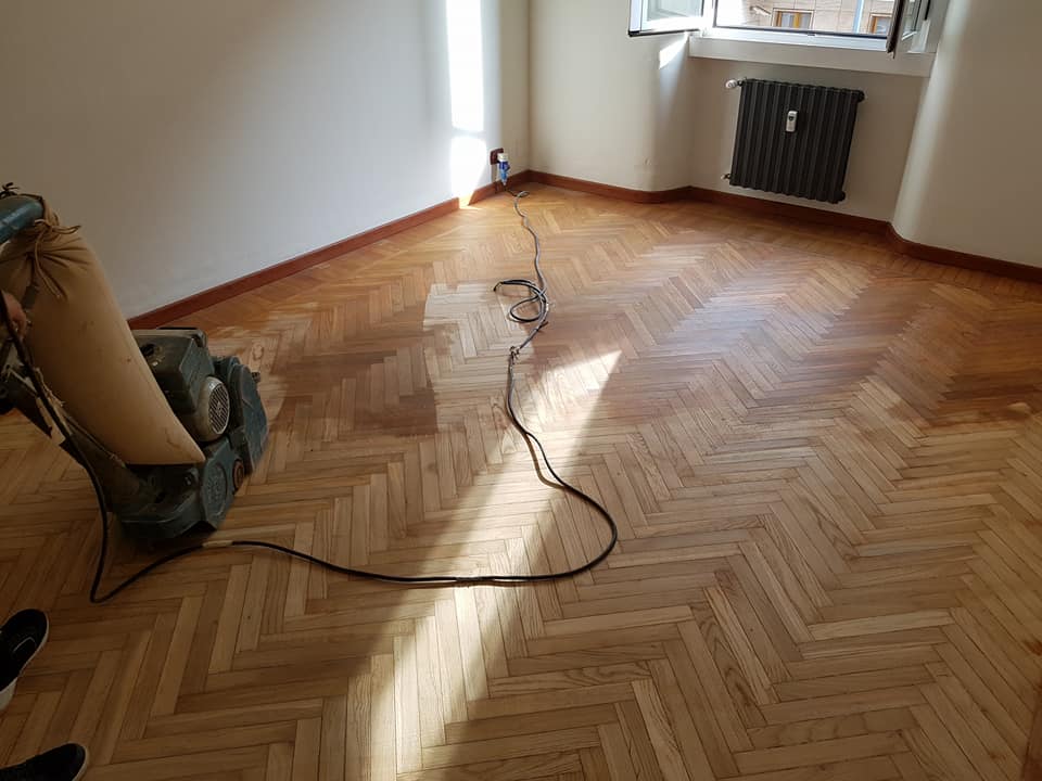 installazione parquet a spina di pesce