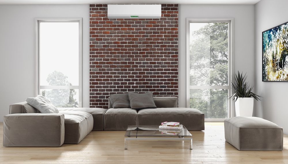 Modern Living Room with Split Type Air Conditioner — Brod’s Refrigeration & Air Conditioning in Terramungamine, NSW
