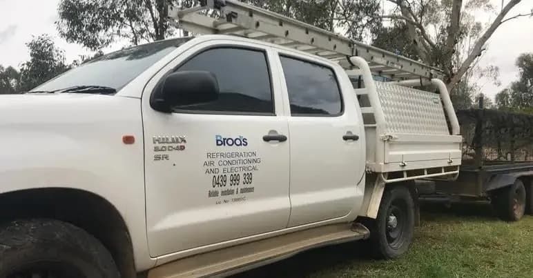Work Truck — Brod’s Refrigeration & Air Conditioning in Terramungamine, NSW