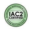 The logo for the international association of certified indoor air consultants.