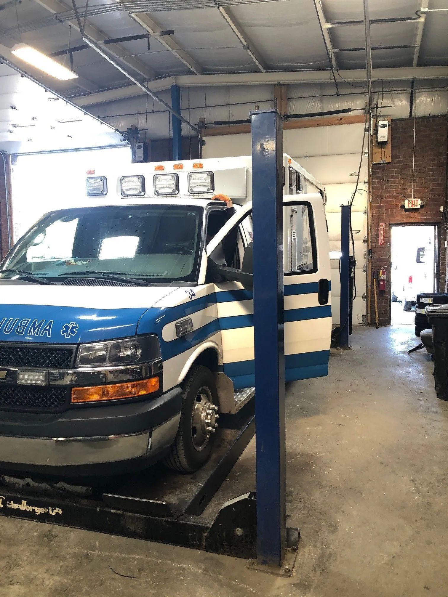 Ambulance in a garage — Thomasville, NC — Thomasville Diesel