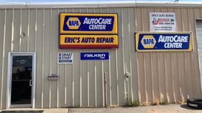 Eric's Auto Repair Storefront With NAPA AutoCare Signs | Eric's Auto Repair