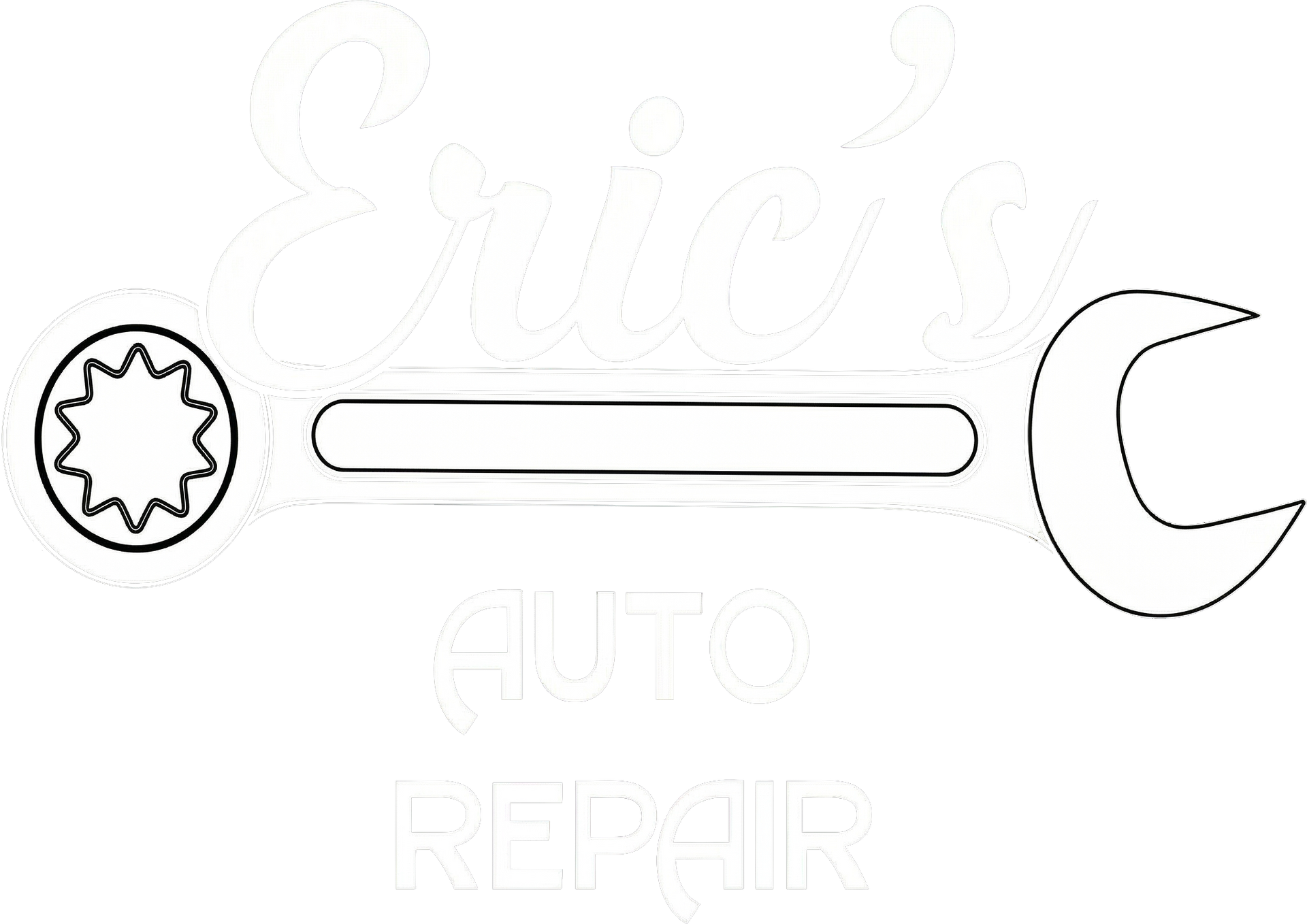 Company Logo White | Eric's Auto Repair