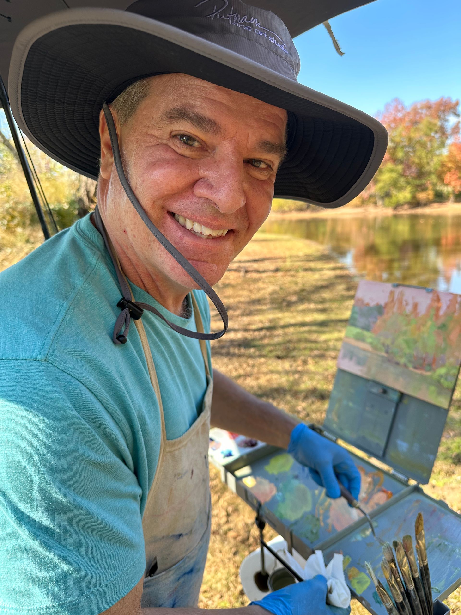 picture of Jay King, stained glass artist