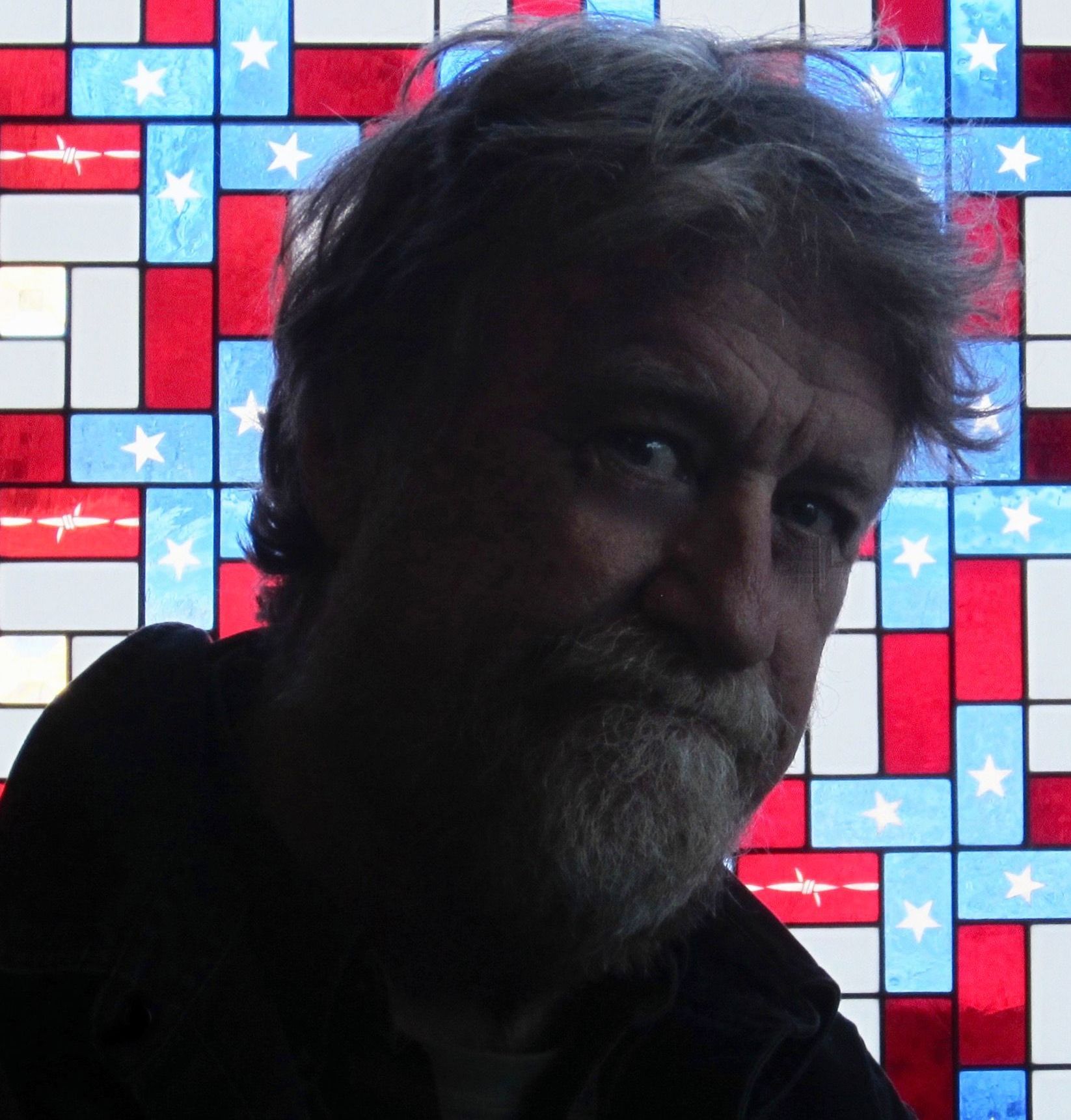 picture of Jay King, stained glass artist