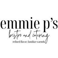 Emmy P's Bistro and Catering logo with script text,
