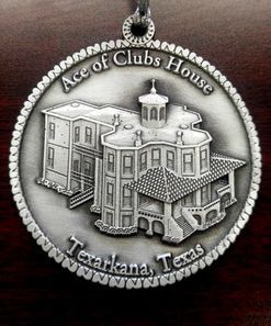 Medallion with the Ace of Clubs House in Texarkana, Texas.