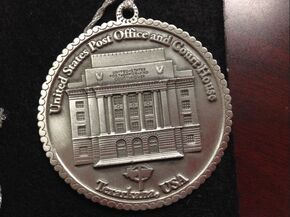 Medallion with the image of a building, 