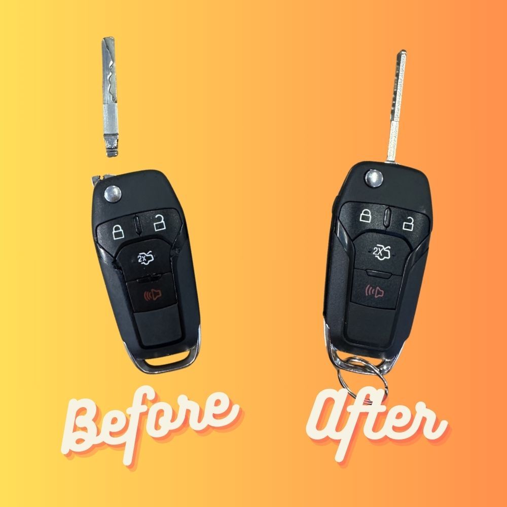 Before and After Key Fob Repair 1