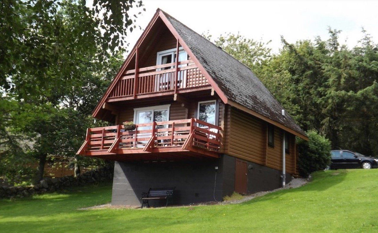 Scandinavian-style Red Kite Lodge holiday accommodation