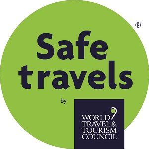 WTTC green Safe Travels logo