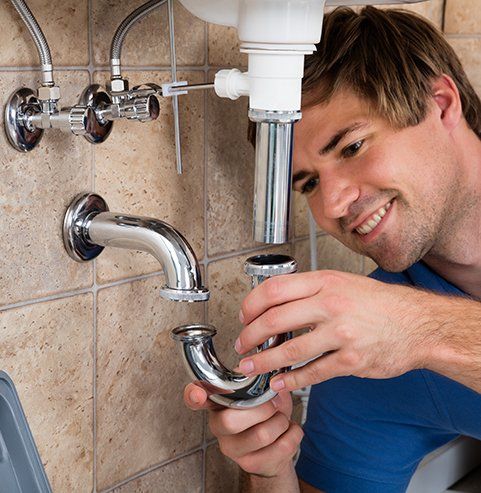 Plumber Fitting Sink Pipe — Edgewater, FL — Coleman Plumbing