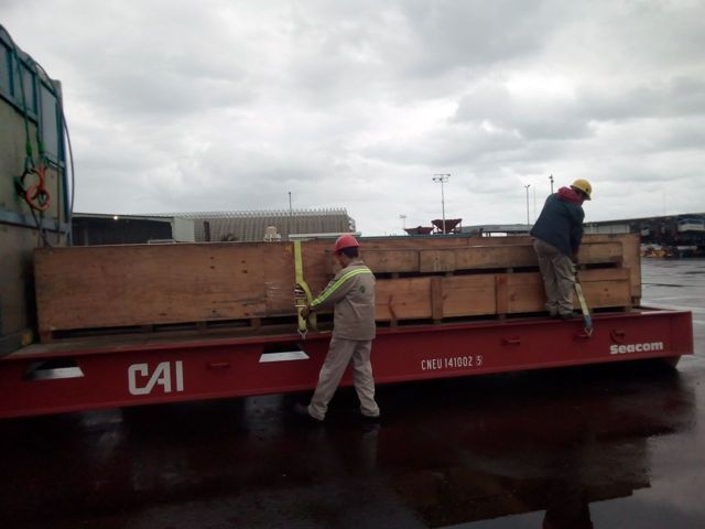oil drill parts shipped from Mexico to Aberdeen on a mafi