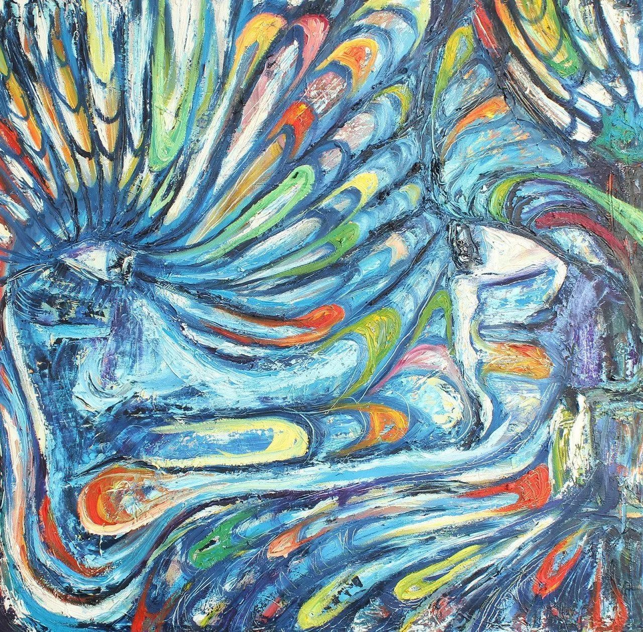 Safe Space painting by Mel Ohlinger Wisconsin artist, veteran artist, oil painter