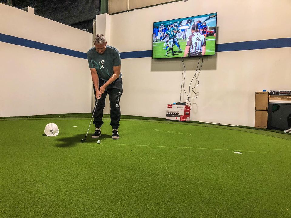 Golfer Training Indoors — Horsham, PA — The Skramble House of Golf