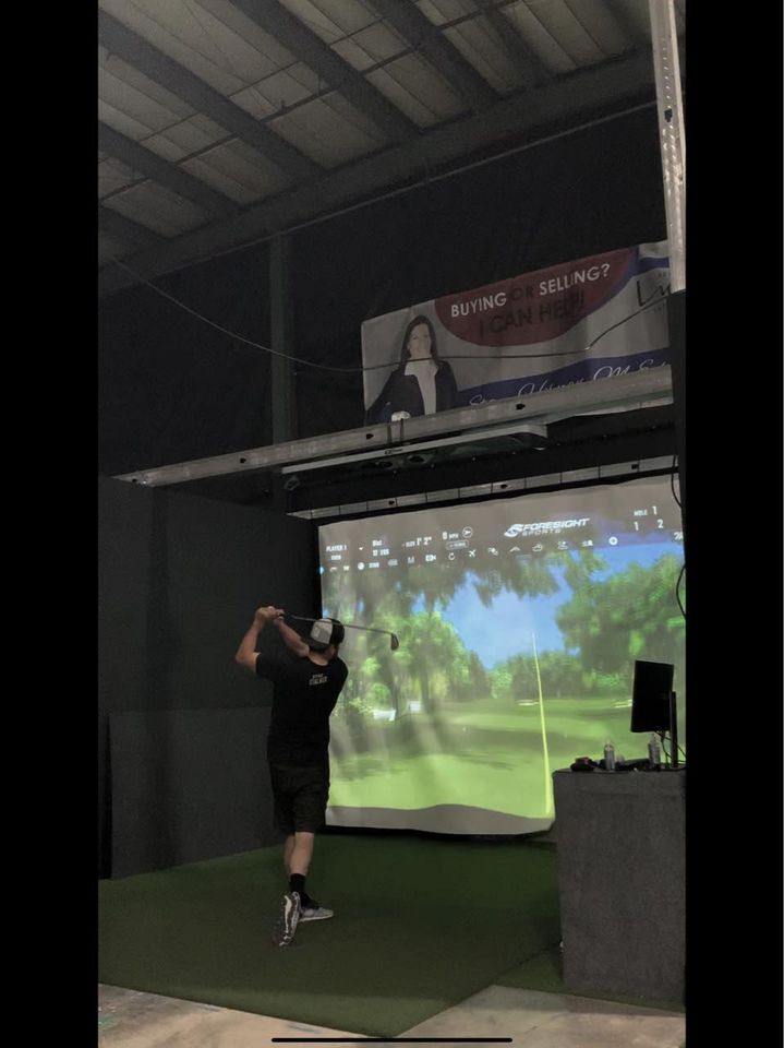 Man Learning Golf Through Simulator — Horsham, PA — The Skramble House of Golf