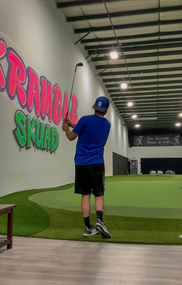 Man in Blue Playing Golf — Horsham, PA — The Skramble House of Golf