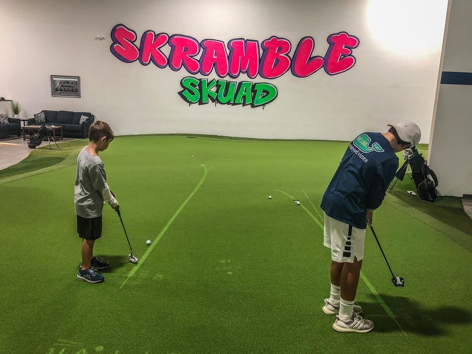 Child and Man Playing Golf — Horsham, PA — The Skramble House of Golf