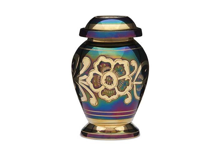 Green and Gold Keepsake Urn