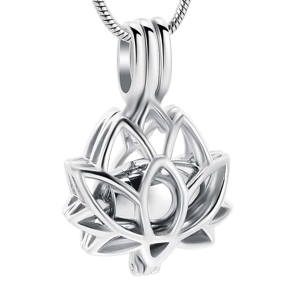 Lotus Urn Silver Pendant