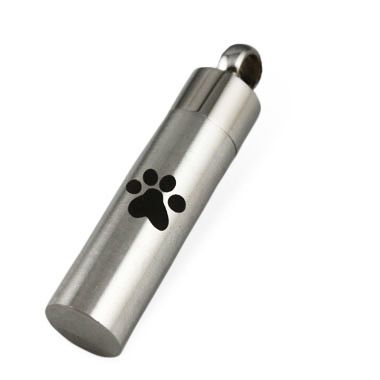 Paw Print Cylinder Pendant