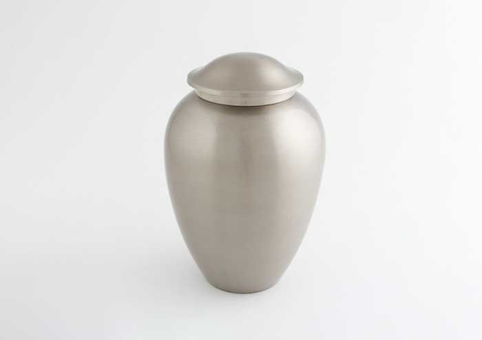 Plain Pewter Urn