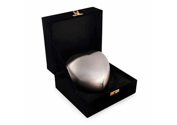 Silver Heart Keepsake Urn
