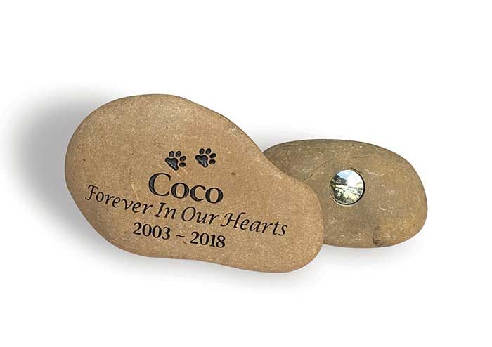 Tumbled Riverstone with Receptacle