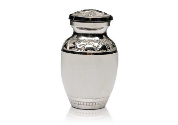 White Keepsake Urn