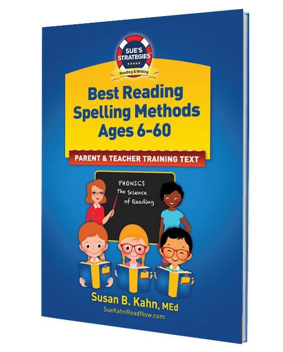 a blue book titled best reading spelling method ages 6 to 60
