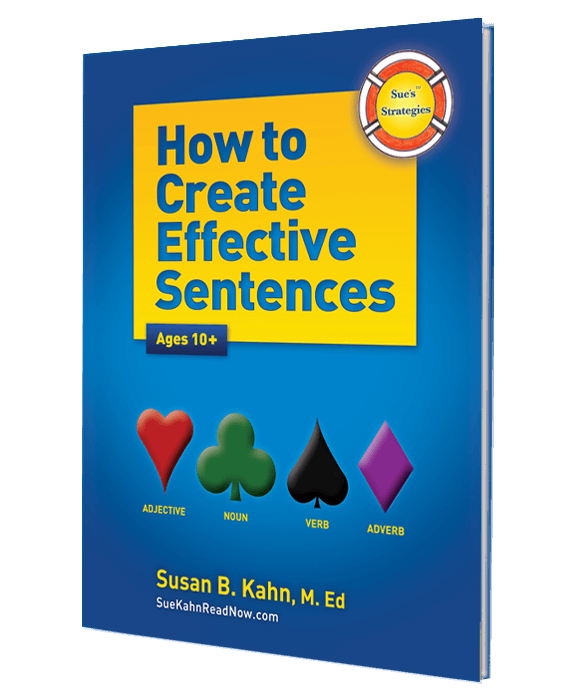 a blue book titled how to create effective sentences by Sues Strategies