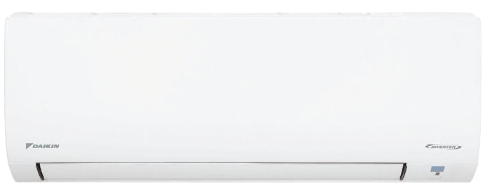 A White Air Conditioner is Sitting on a White Wall — Airac Sales & Service in Berserker, QLD