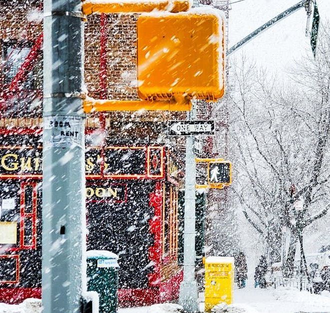 Snowstorm in New York City