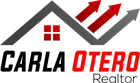 Logo for Carla Otero, Realtor, with a house silhouette and rising arrows.