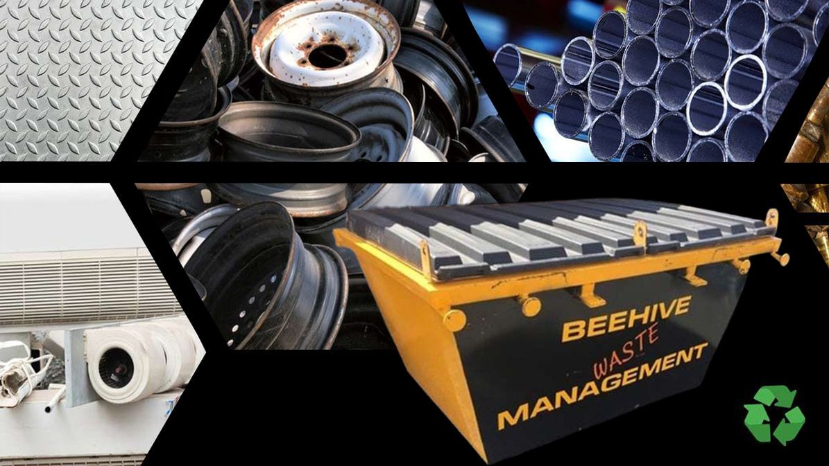 A Collage of Different Types of Waste Management Items — Beehive Property Maintenance in Emerald, QLD