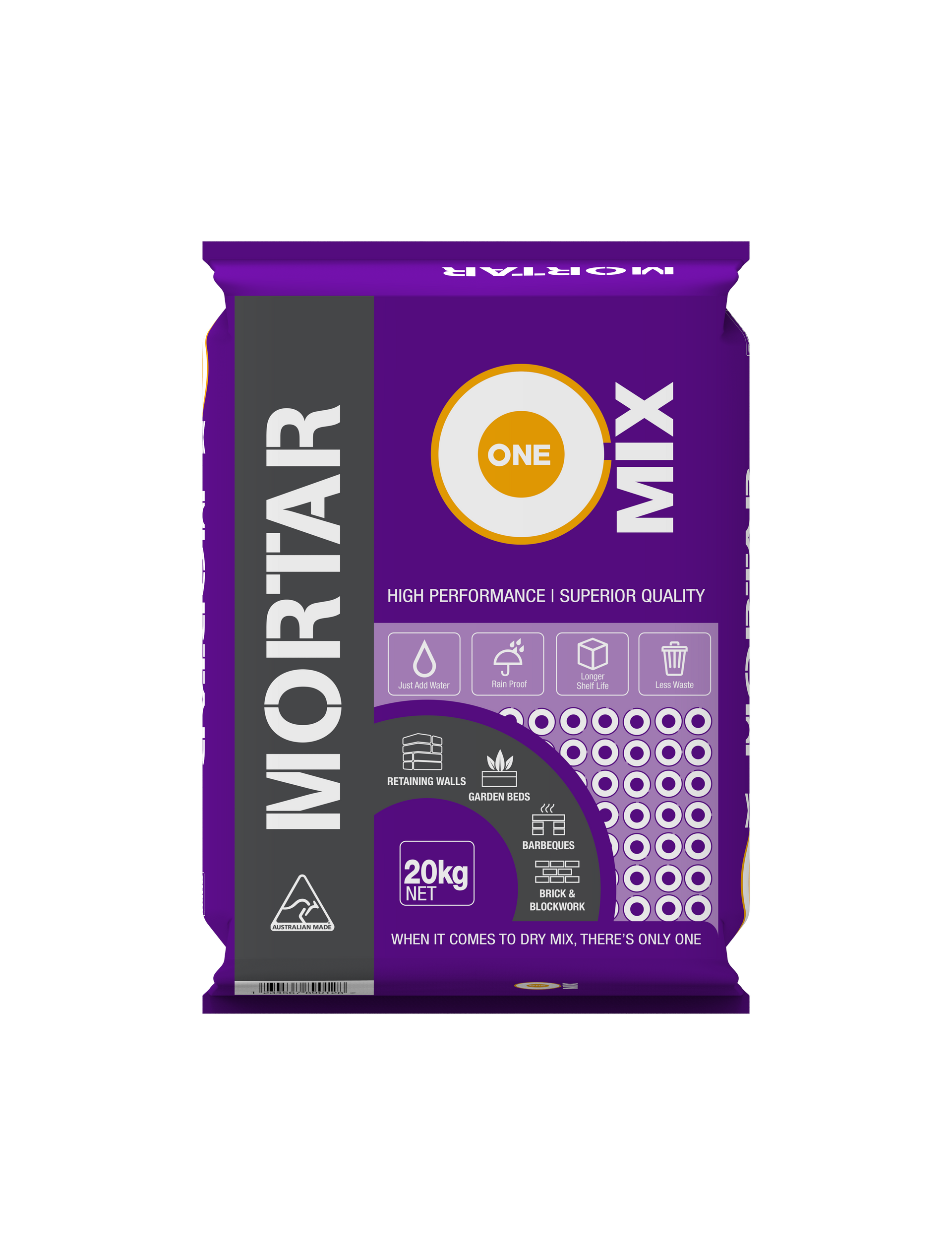 A Bag of Mortar Mix on a White Background — Beehive Property Maintenance in Emerald, QLD