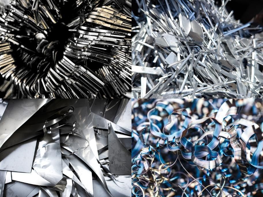 A Collage of Four Pictures of Different Types of Scrap Metal — Beehive Property Maintenance in Emerald, QLD