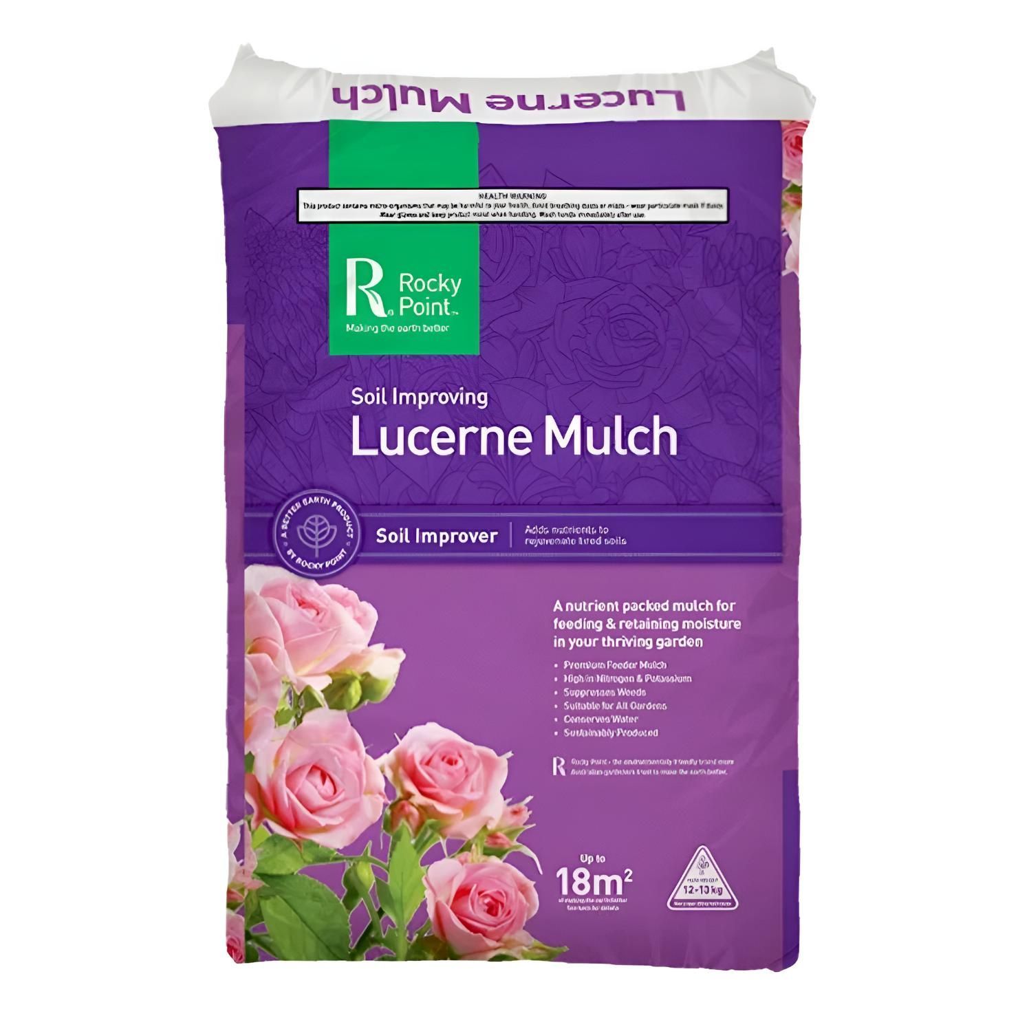 Bag of Lucerne Mulch — Beehive Property Maintenance in Emerald, QLD