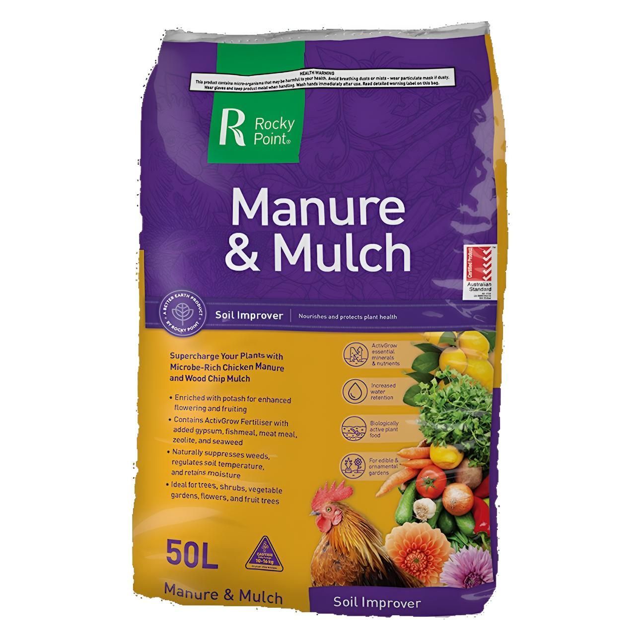 Bag of Manure and Mulch — Beehive Property Maintenance in Emerald, QLD