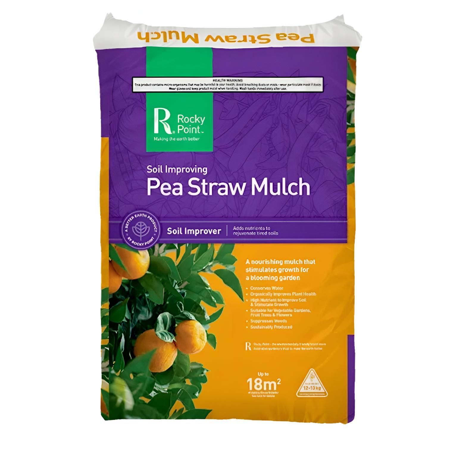 Bag of Pea Straw Mulch — Beehive Property Maintenance in Emerald, QLD