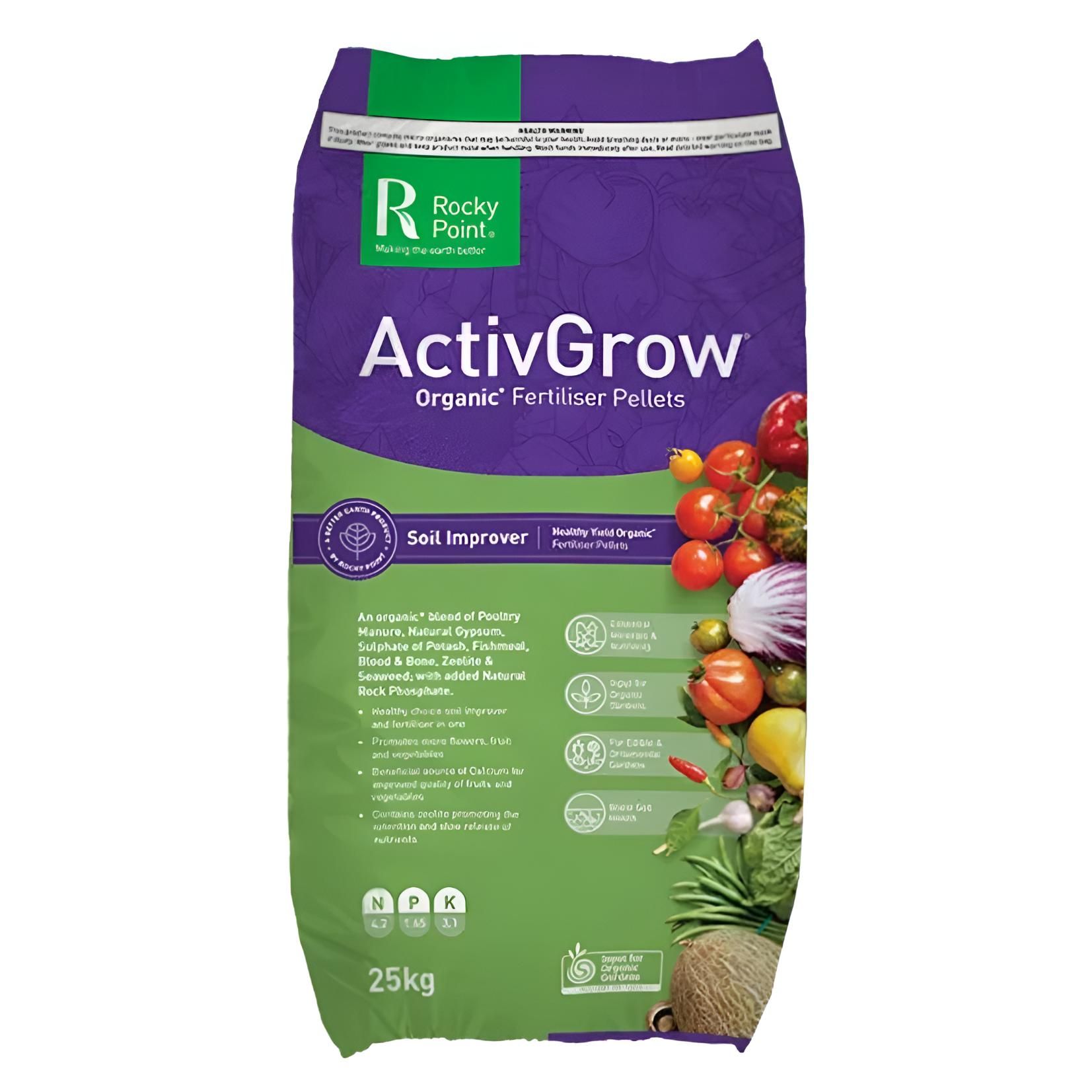 Bag of 50L Activgrow Organic Fertilizer — Beehive Property Maintenance in Emerald, QLD
