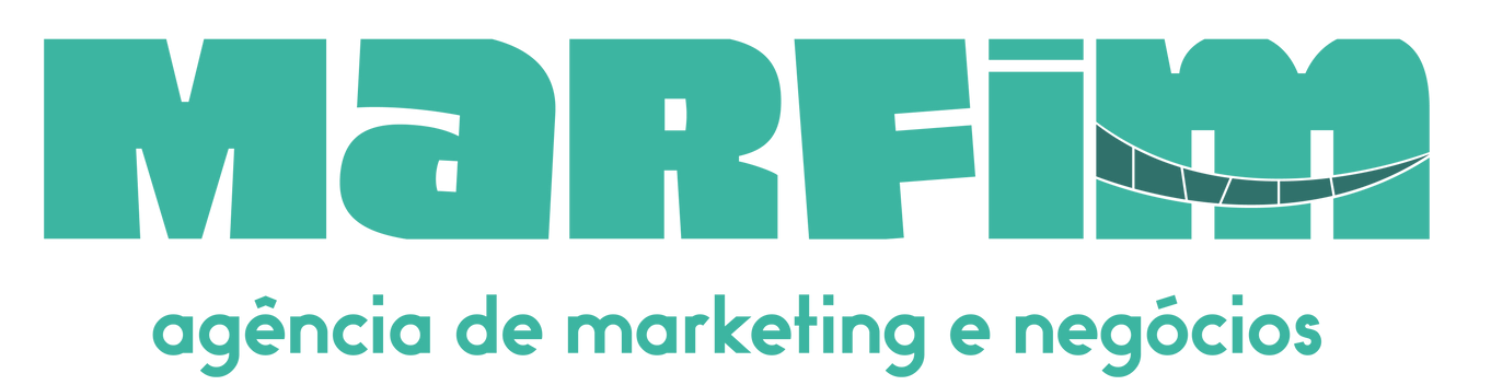 A logo for marfim agencia de marketing e negócios