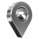 Silver location pin icon.