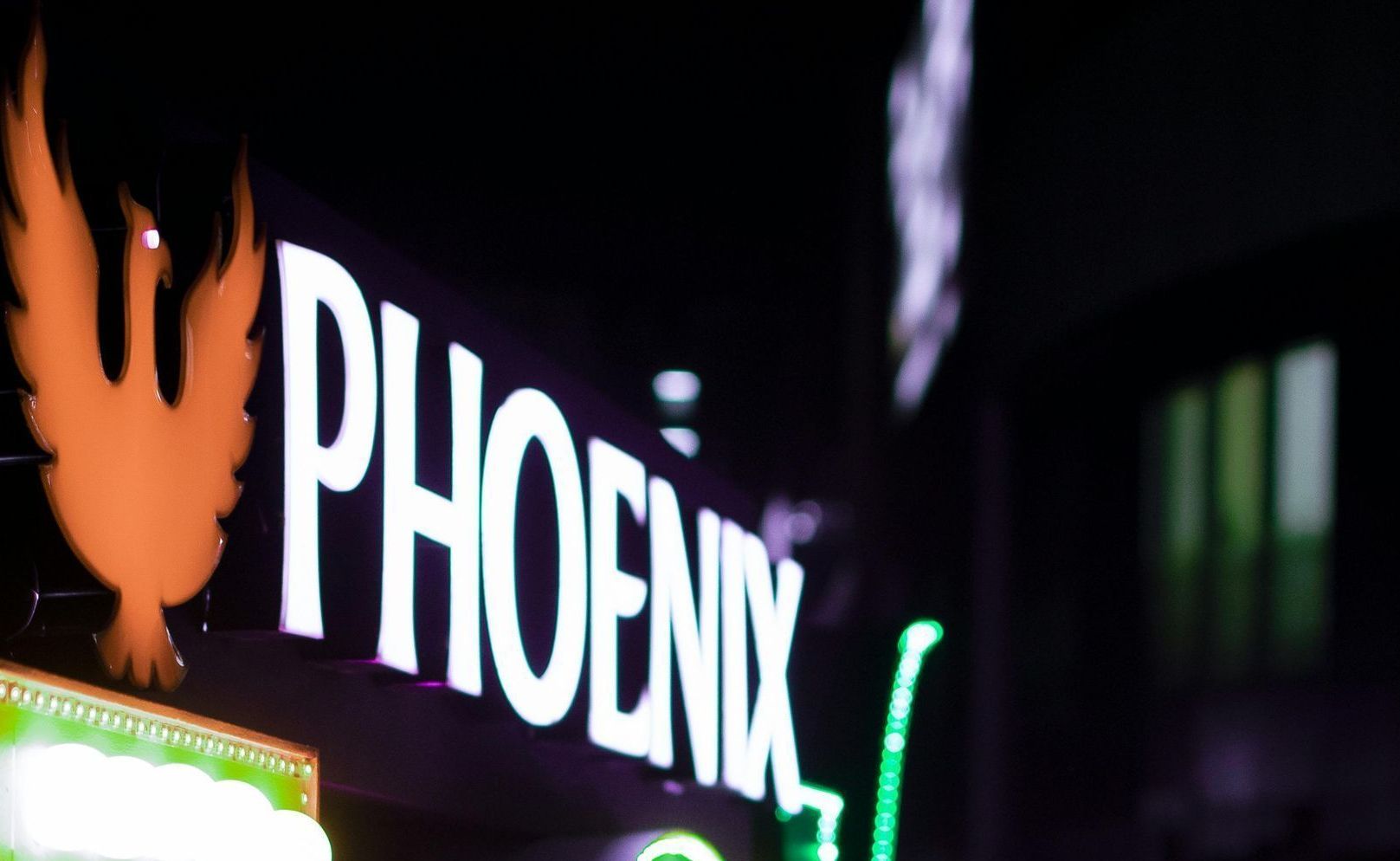 Neon sign that reads 