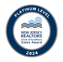 The new jersey realtors circle of excellence sales award is a platinum level award.